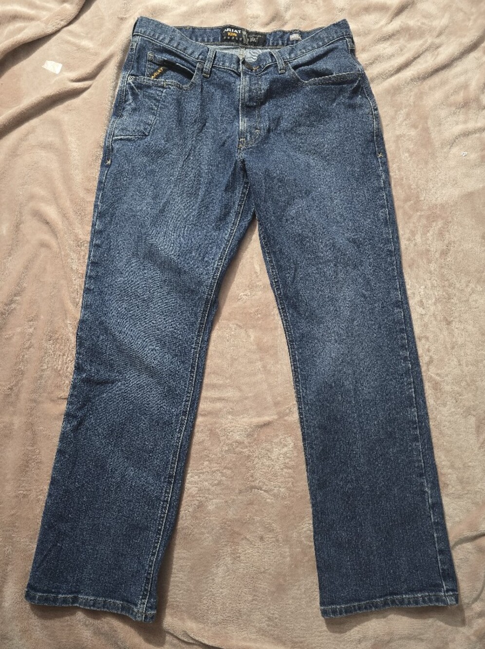 Ariat Rebar M4 Relaxed Boot Cut Jeans Workwear Mens Size 34 X32 - Picture 3 of 10